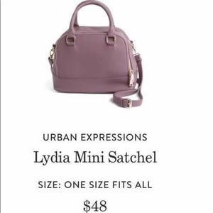 Urban Expressions Lydia Mini Satchel - Purple